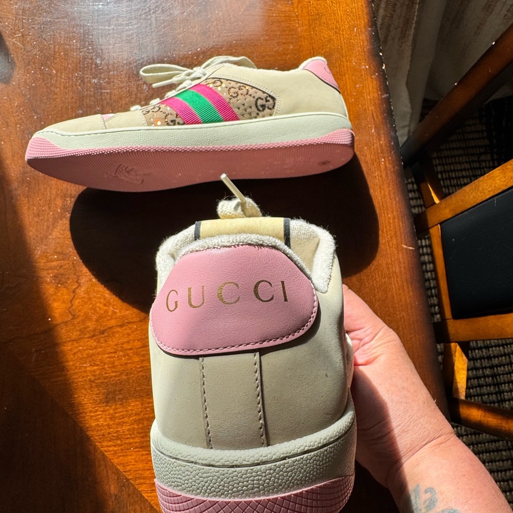 AUTHENTIC NWOT Gucci GG Crystal Screener Sneakers - Picture 15 of 16